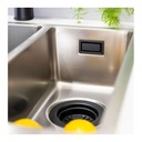 Abode Rectangular Overflow (55x30mm Vertical) - Matt Black