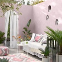 Sandtex Microseal Smooth Masonry Paint 5L, Summerset Pink, 15 Yr Protection