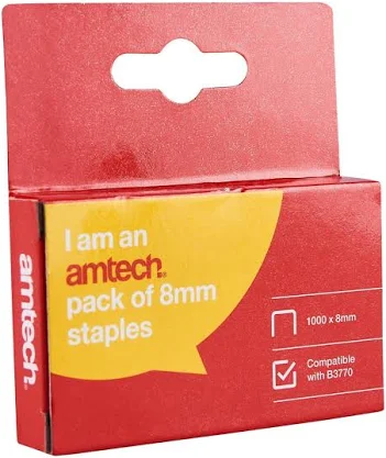 Amtech 8mm Staples (Pack of 1000)