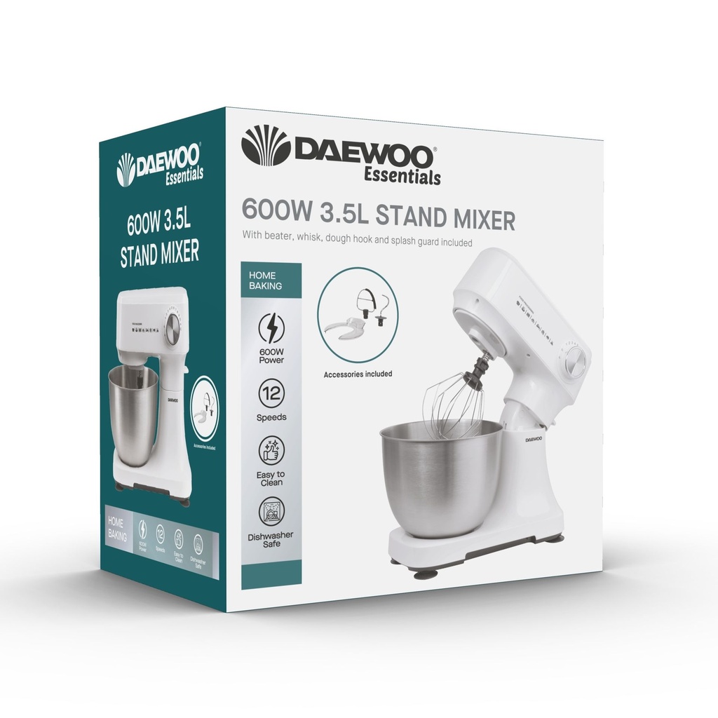 Daewoo Essentials 3.5L Stand Mixer 600W