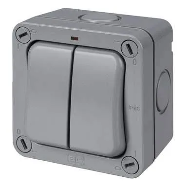 BG Outdoor 2Gang Switch 2Way IP66