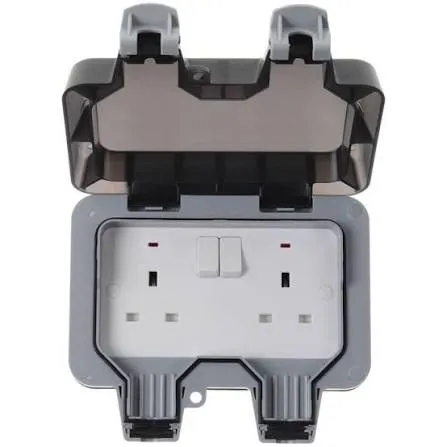 BG Outdoor Double Socket 13amp IP66