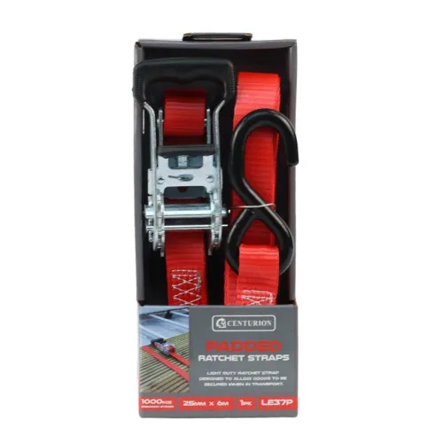 Centurion Padded Ratchet Tie Down - 1000kg Breaking Strength- 6m - Retail