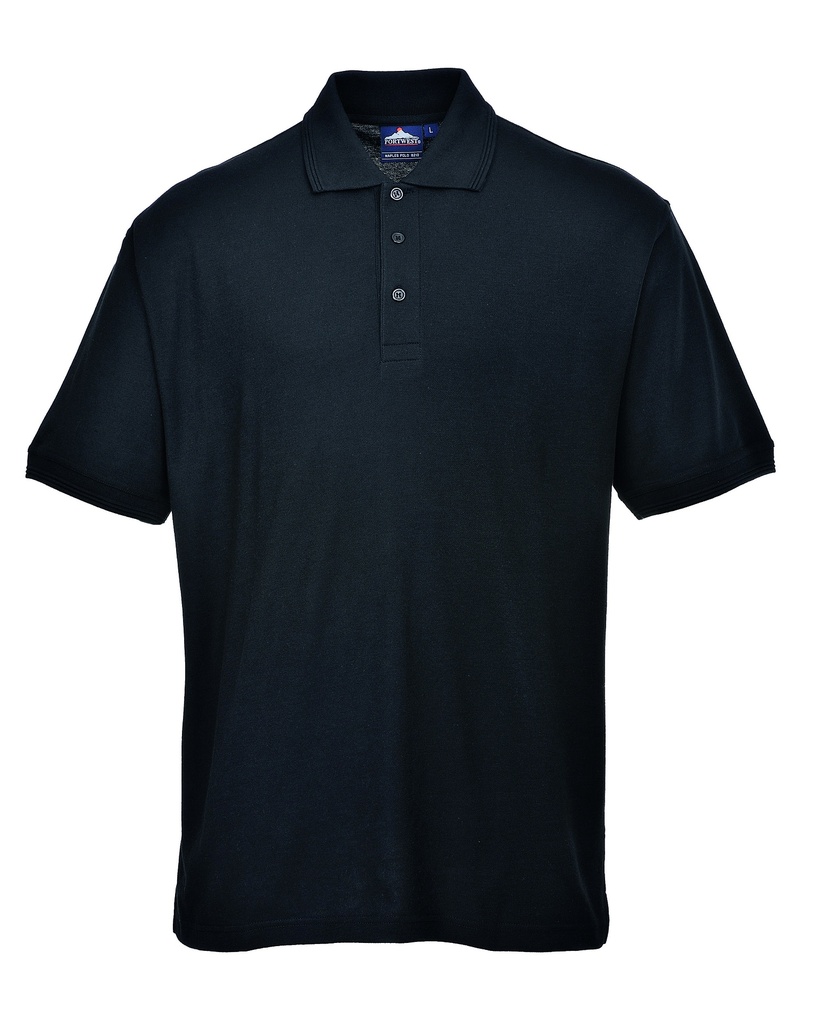 Portwest Naples Polo Shirt S/S Black - L