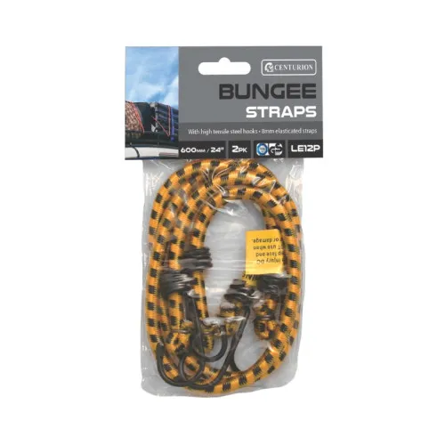 Centurion Bungee Elastics 8mm, 24" (Pack of 2)