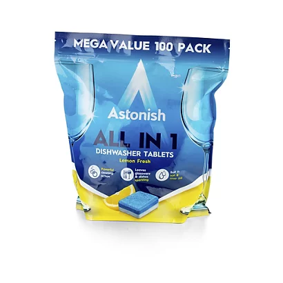 Astonish All In 1 Dishwasher Tablets (Pack of 100)