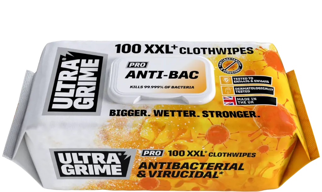 [UG-5930] Ultragrime Anti-Bacterial XXL Wipes 100 Pack