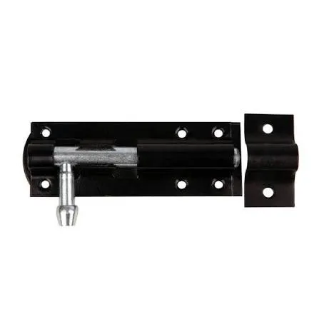 Sichern Tower Bolt - Prepack, 100mm - Epoxy Black