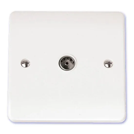 Click CMA065 Socket Coax Single White
