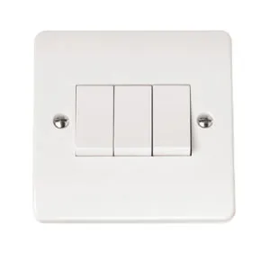 Click CMA013 Plateswitch 3G W2 10A White