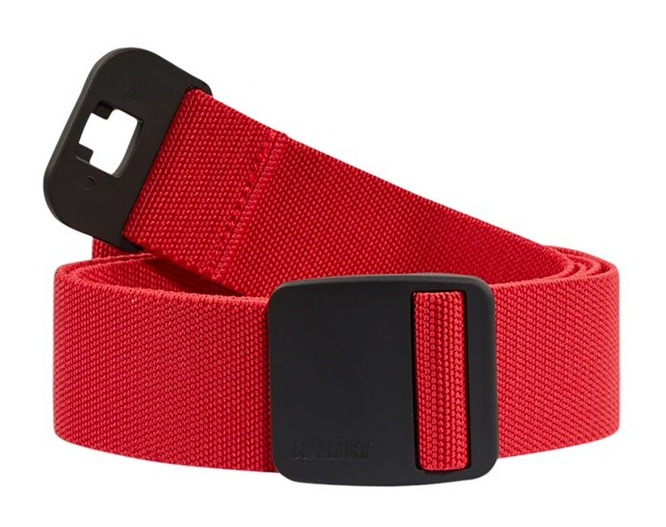[I-BLAK-404700005600S/M] Blaklader Belt with Stretch Non Metal Red - S/M