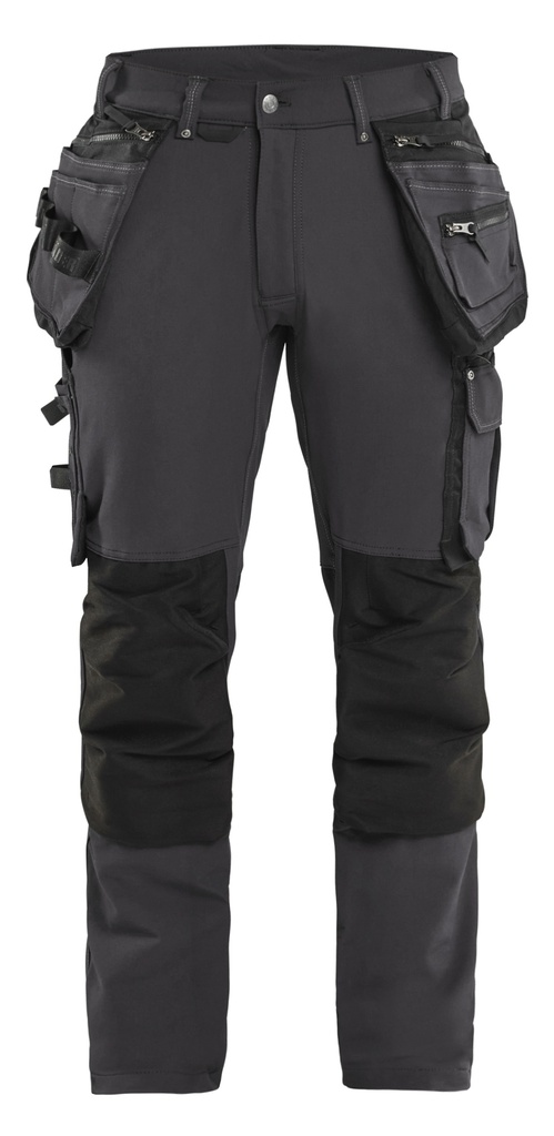 Blaklader Craftsman Trousers 4-Way Stretch X1900 Dark Grey/Black - D88