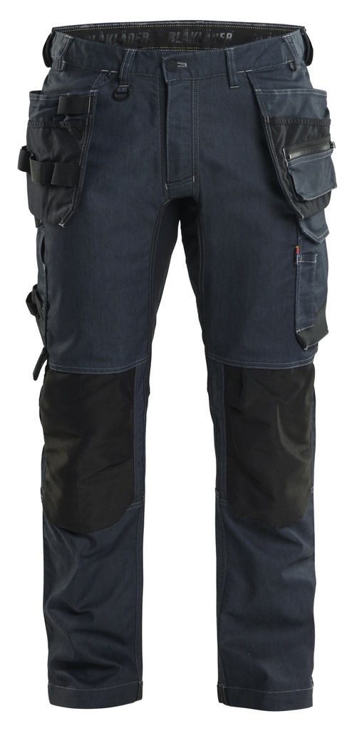 Blaklader Craftsman Trousers with Stretch Navy Blue/Black - D88