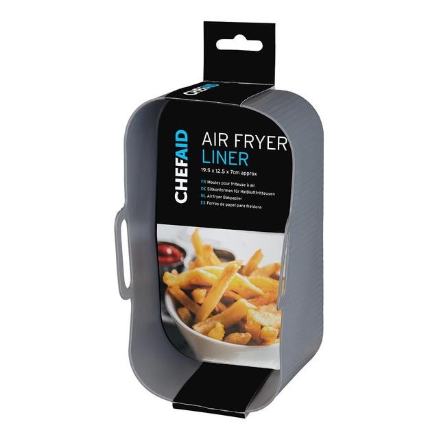Chef Aid Silicone Air Fryer Liner Tray Rectangle 19.5 x 12.5 x 7cm