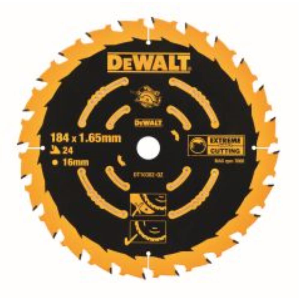 [DEWDT10303QZ] Dewalt ELITE Series 2nd Fix Circular Saw Blade 184 x 16mm x 40T