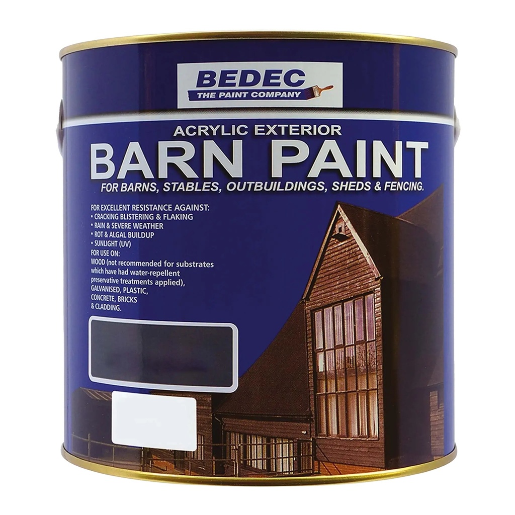 Bedec Barn Paint Semi-Gloss Anthracite 2.5L