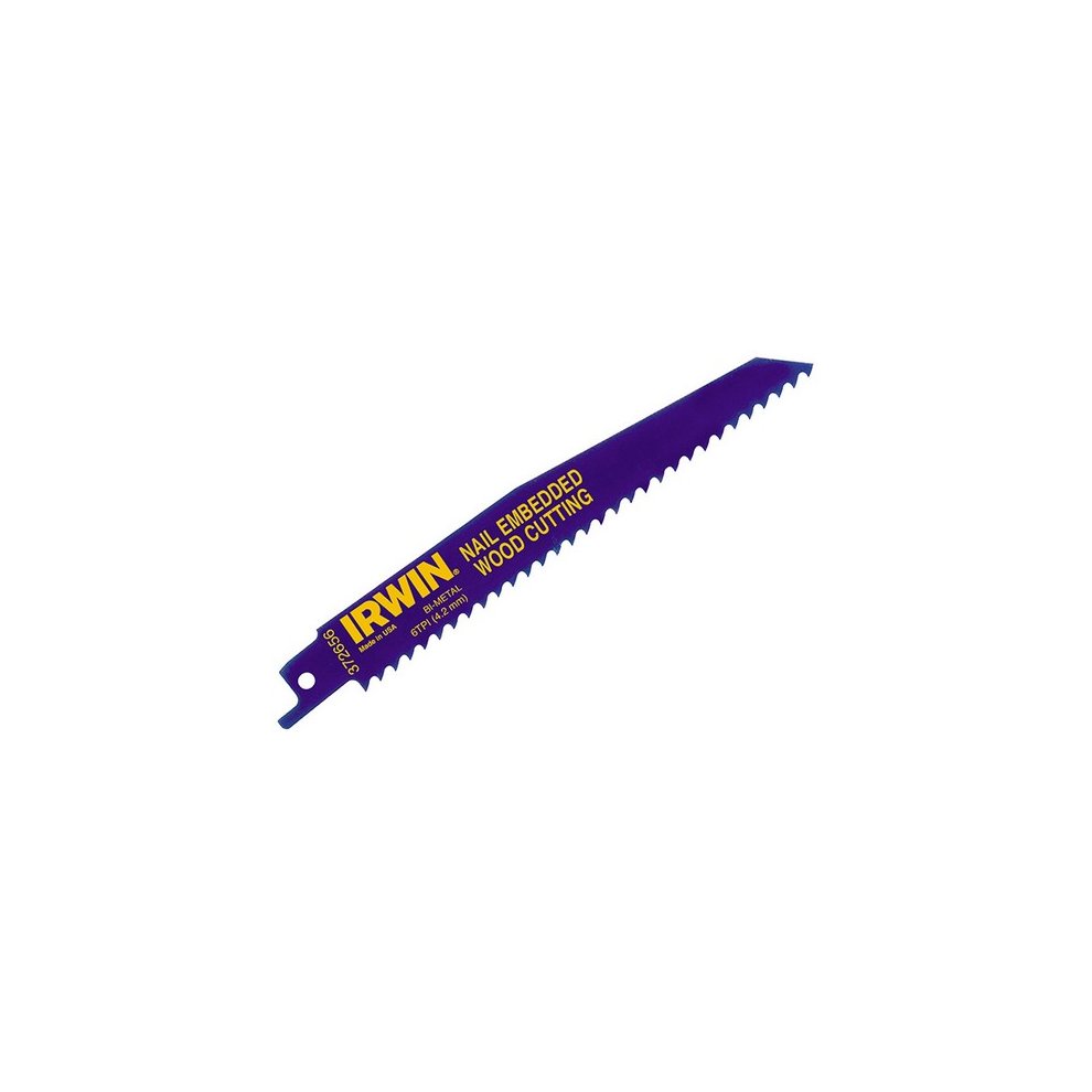 [IRW10506429] Irwin 6564 Sabre Saw Blade Nail Embedded Wood Cutting 150mm (Pack of 2)