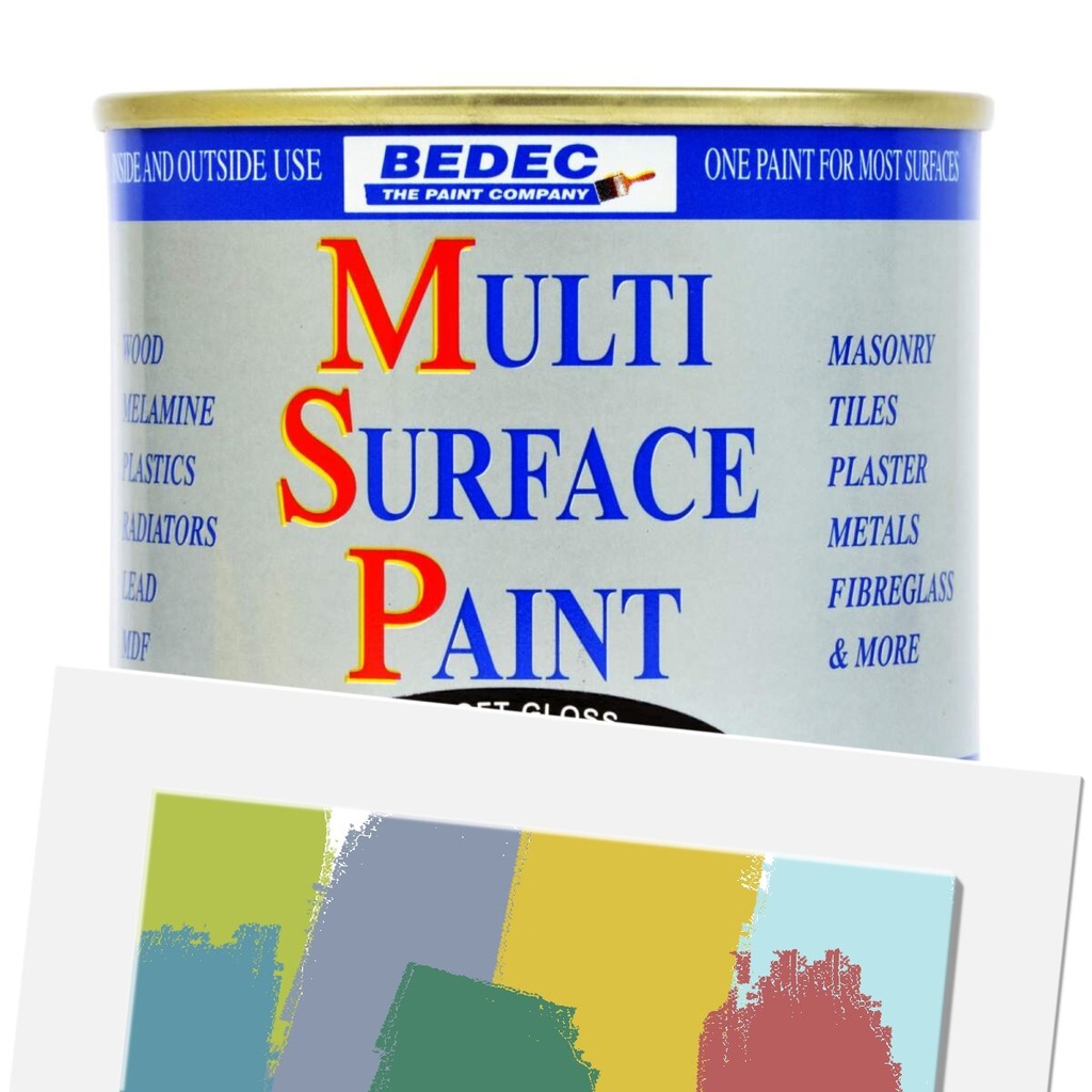 Bedec Multi Surface Paint Satin Gold 250ml