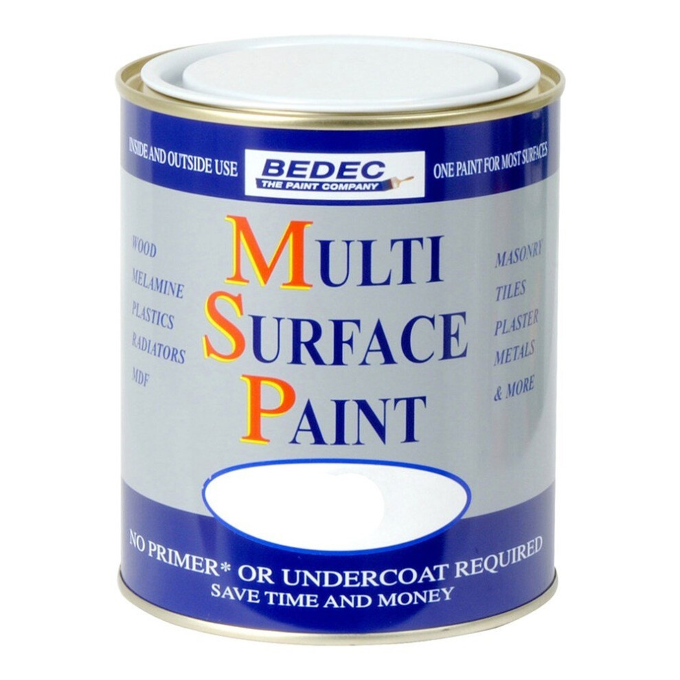 [28246] Bedec Multi Surface Paint Satin Silver 250ml
