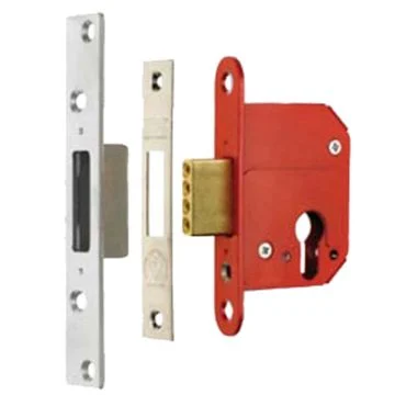 Sichern Rebate Set for BS 5 Lever Deadlock, 13mm - Satin Stainless