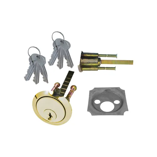 [116388] Sichern Premium Rim Cylinder (6 Keys) - Polished Brass