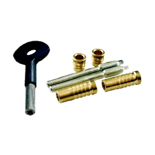 Sichern Brass Sash Dual Screw - 2 + Key - Electro Brass