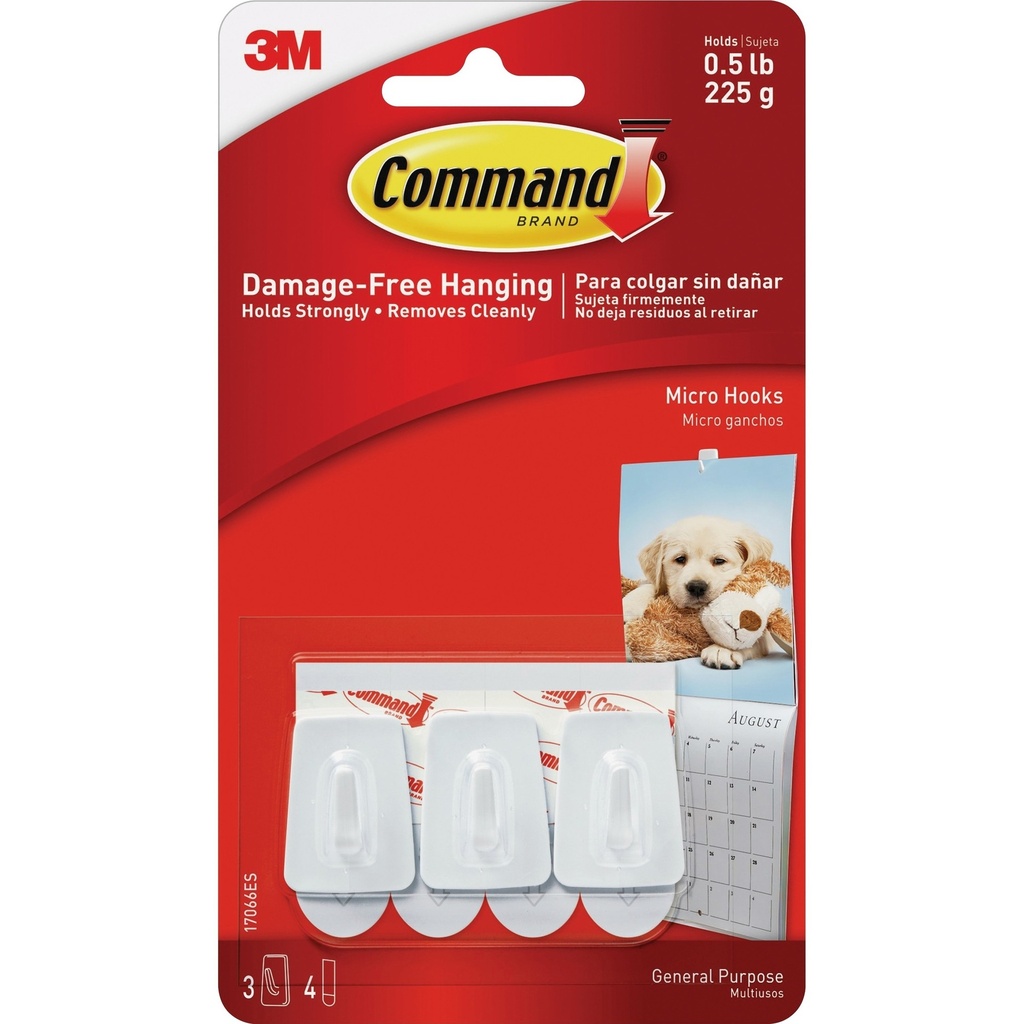 Command Micro Hooks 225g (3 Pack) 17066