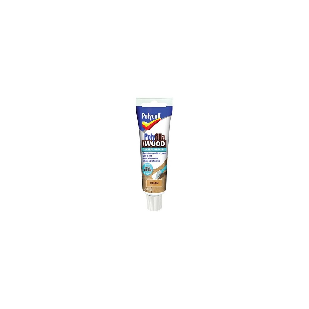 Polycell Polyfilla for Wood General Repair Medium Tube 75g