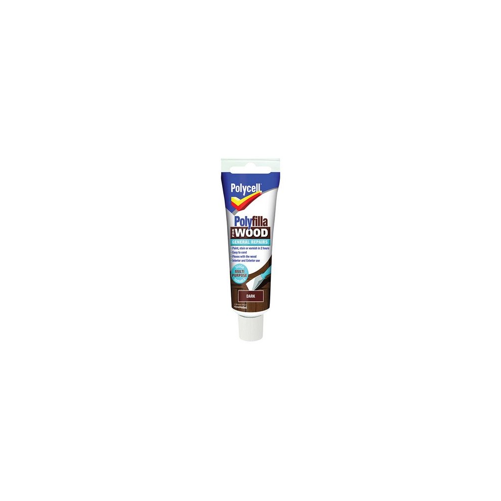 Polycell Polyfilla for Wood General Repair Dark Tube 75g