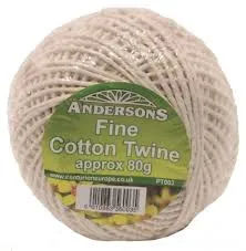 Andersons Cotton Twine, Fine, 80g