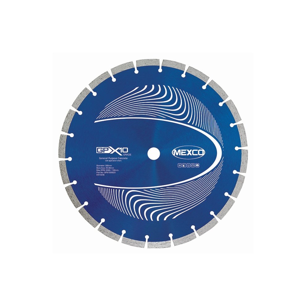 [MEXGPX10300] Mexco GPX10 Concrete Diamond Blade 300 x 20mm