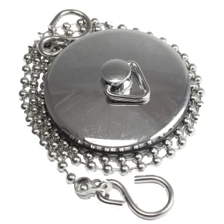 [EP-201925-PAC] P1 Pre-Pack CP Bath/Sink Plug, Ball Chain & Stay Brass 18" 1.1/2" PK1