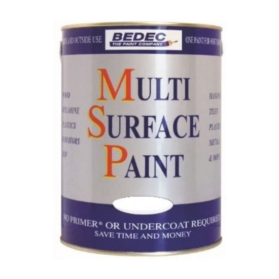 [28275] Bedec Multi Surface Paint Satin Satin Black 2.5L