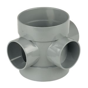 [FLOP-SP583] FPS Grey 110mm Short Boss Pipe SP583G