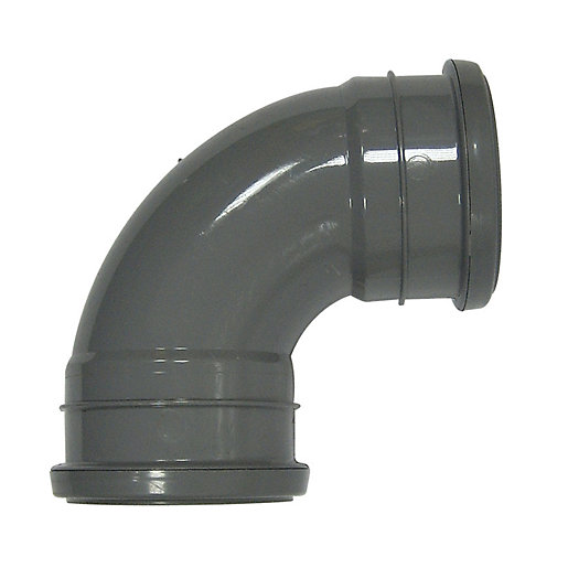FPS Grey 110mm 92.5° Bend Double Socket SP561G