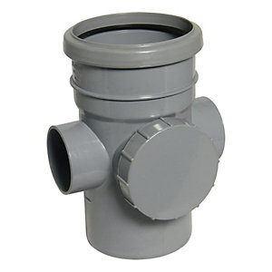 [FLOP-SP274G] FPS Grey 110mm Access Pipe Socket/Spigot SP274G
