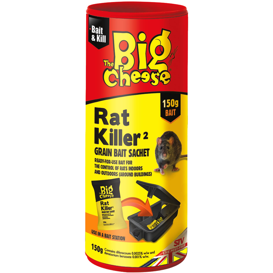 The Big Cheese Rat Killer Grain Bait Sachet