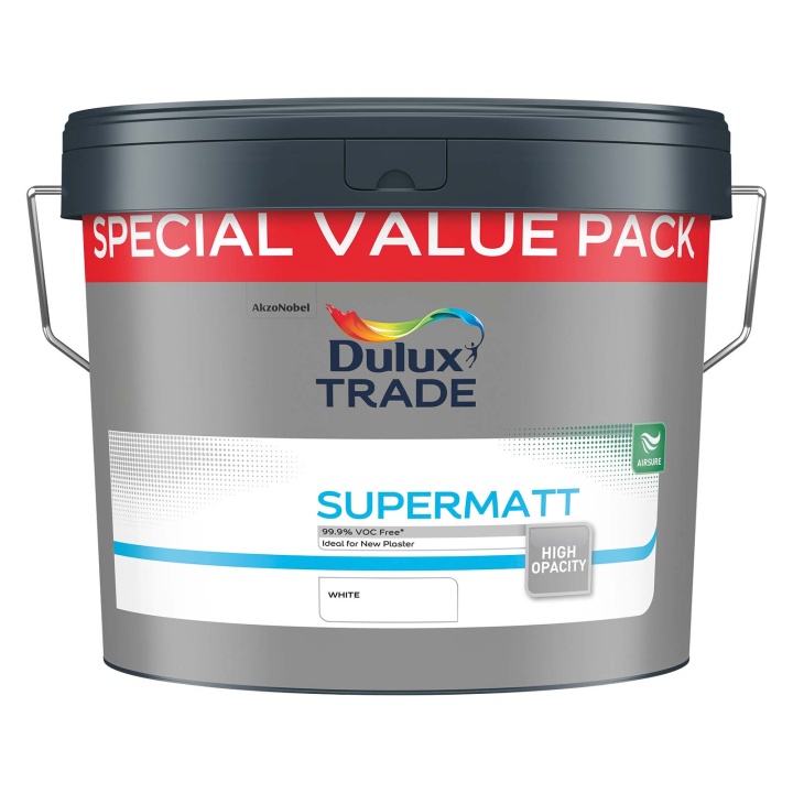 Dulux Trade Supermatt White 12L