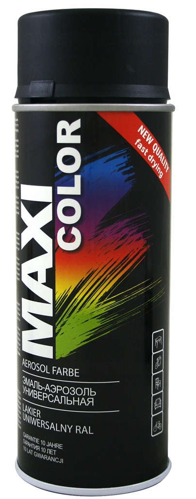 Maxicolor Matt Deep Black Ral 9005 400ml