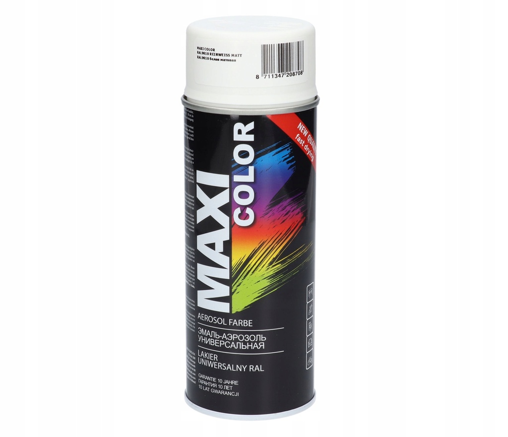 Maxicolor Matt White Ral 9010 400ml