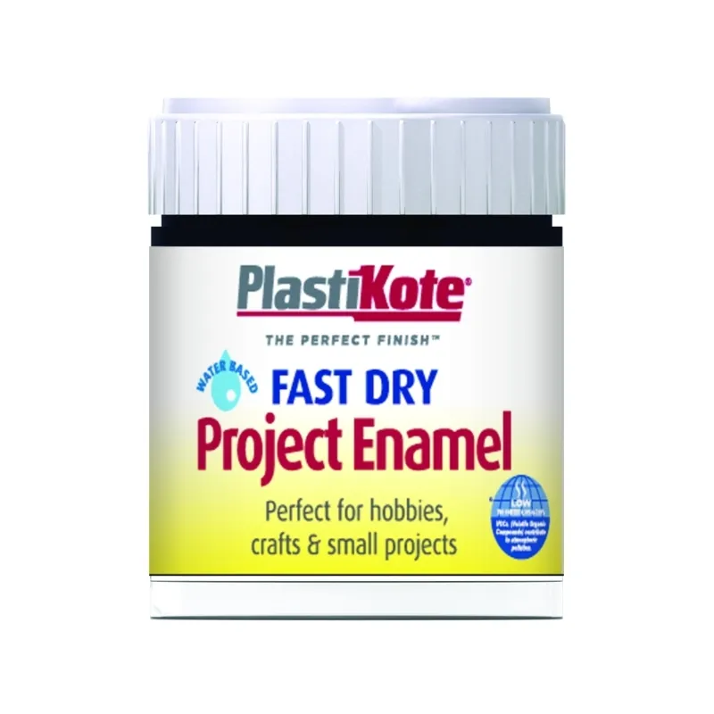 Plasti-Kote Fast Dry Enamel Flat Black (B-2) 59ml