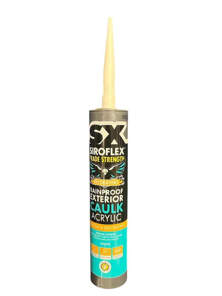 Siroflex Trade Strength Rainproof Exterior Caulk Acrylic 310ml