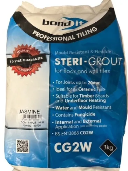 Bond It Steri-Grout Wall & Floor Tile Grout (Jasmine) 3kg