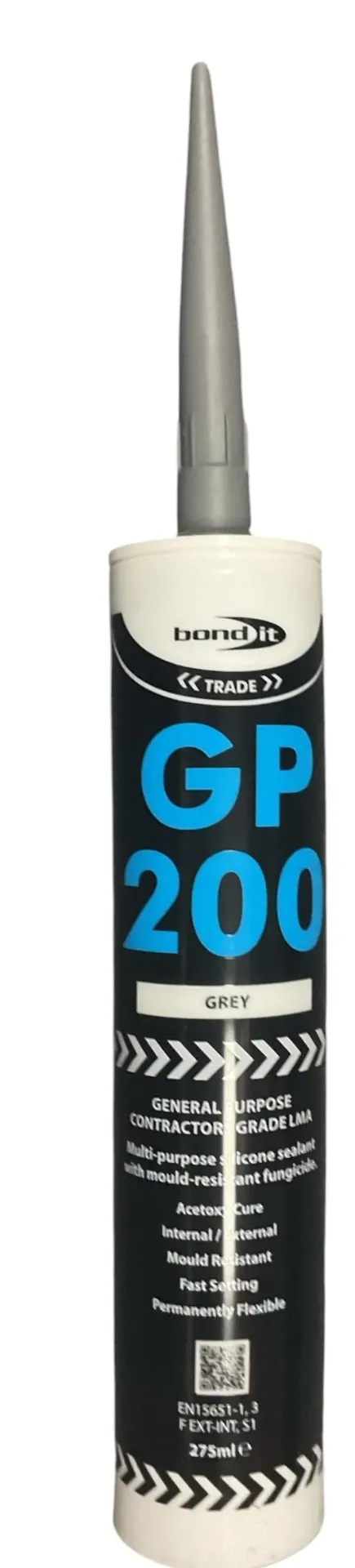 Bond It GP200 General Purpose Silicone Sealant Grey