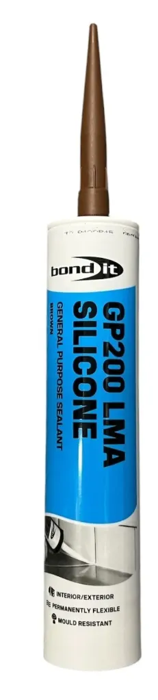 Bond It GP200 General Purpose Silicone Sealant Brown