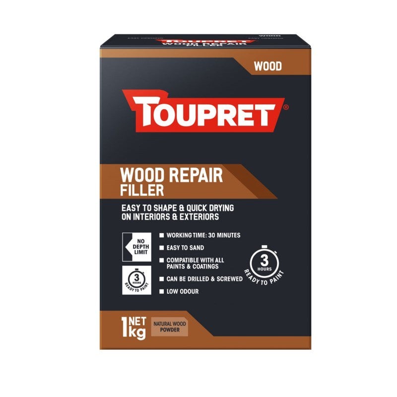 [102604] Toupret Wood Repair Filler Powdered White 1kg