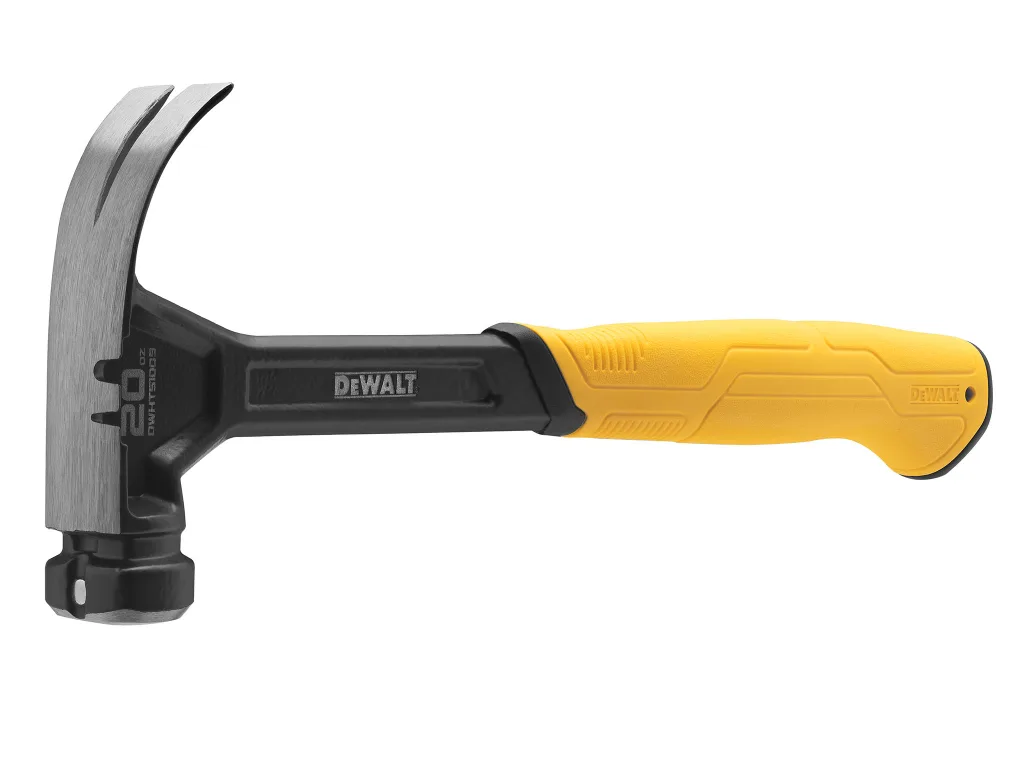 DeWalt 567G (20oz) Claw Hammer With Free 3 Piece Nail Set