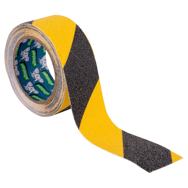 Non-Slip Tape Black & Yellow 50mm x 5m Rhino