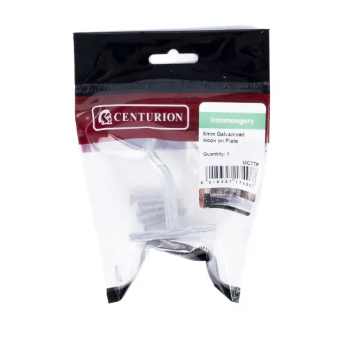 Centurion 8mm Galvanised Hook On Plate