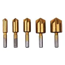 Amtech 5 Piece Titanium-coated Countersink Bit Set